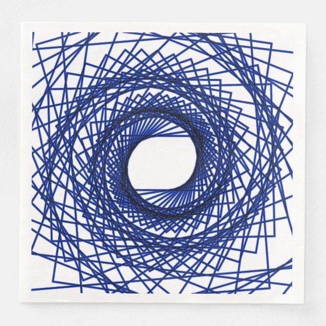 Abstract pattern - blue napkin (Front)