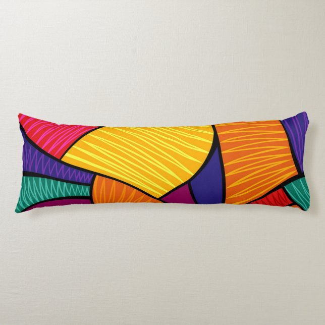 Abstract pattern body cushion (Front)