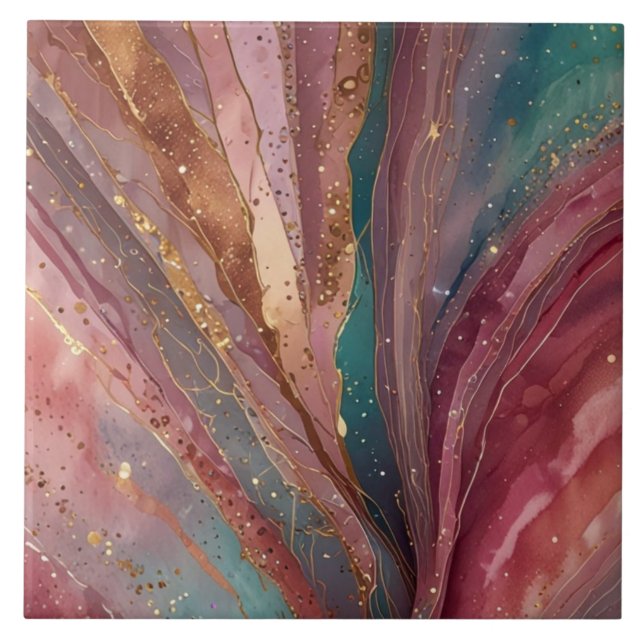 Abstract pattern Ceramic Tile (Front)