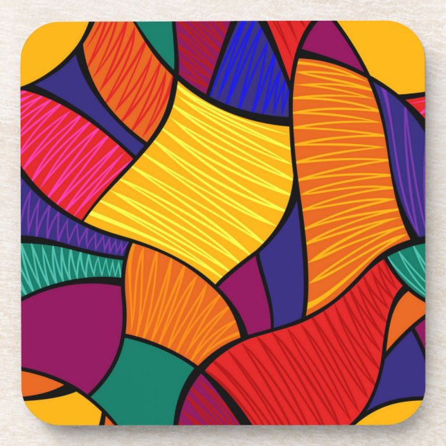 Abstract pattern coaster (Front)