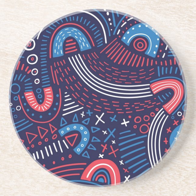 Abstract pattern coaster (Front)