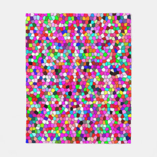 abstract pattern, colored mosaic wallpaper, geomet fleece blanket