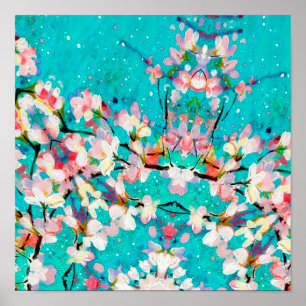 Abstract pattern colourful background poster