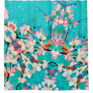 Abstract pattern colourful background shower curtain