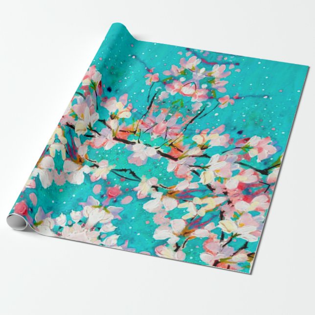 Abstract pattern colourful background wrapping paper (Unrolled)