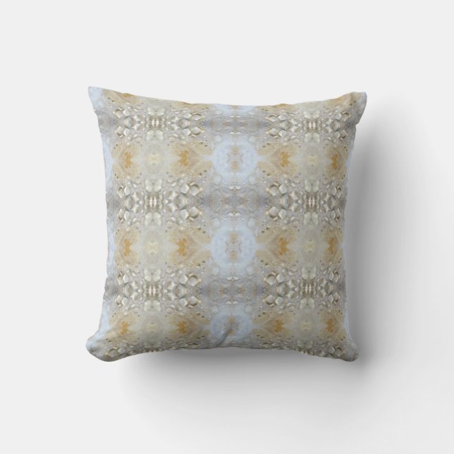 Abstract pattern cream off white cushion (Front)