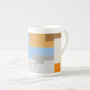 Abstract Pattern Creation Bone China Mug
