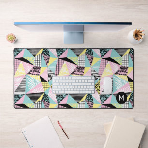 Abstract Pattern Custom Monogram Desk Mat