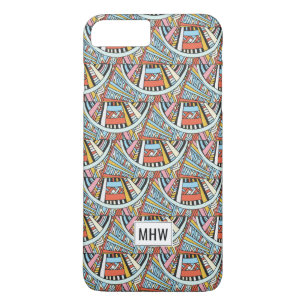 Abstract Pattern custom monogram phone cases