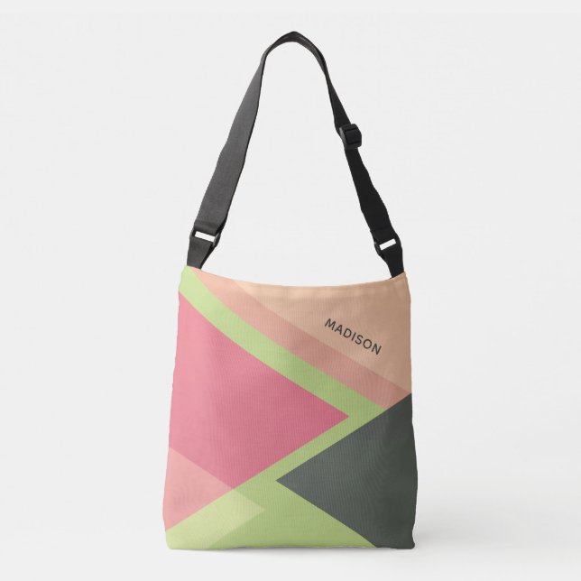 Abstract Pattern custom  name bags (Front)