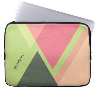 Abstract Pattern custom name laptop sleeves