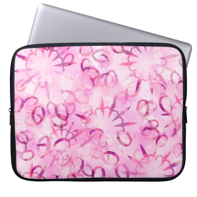 Abstract pattern ethnic design. Watercolor backgro Laptop Sleeve (Front)