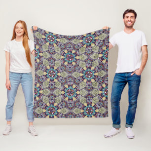 Abstract Pattern fleece blankets