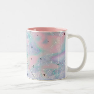 abstract pattern galaxy Two-Tone Coffee Mug