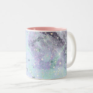 abstract pattern galaxy Two-Tone Coffee Mug