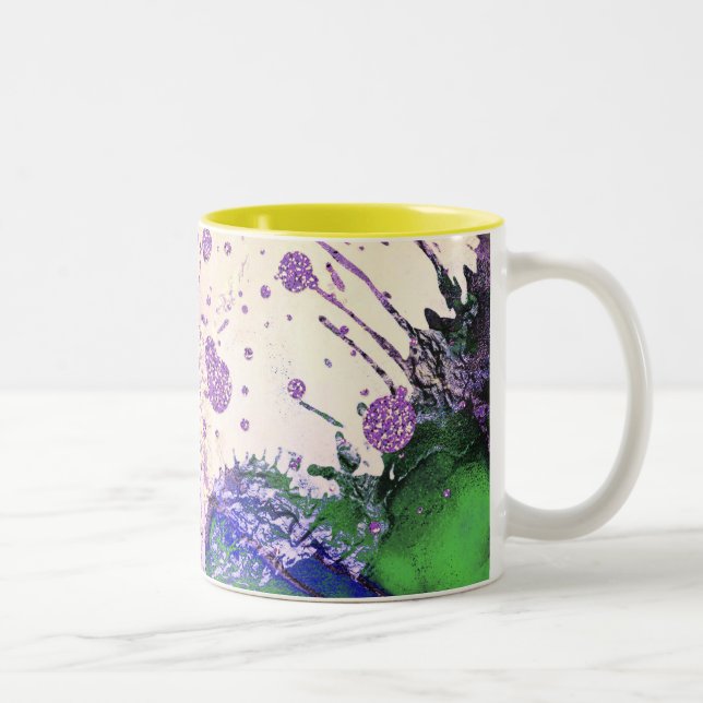 abstract pattern galaxy Two-Tone Coffee Mug (Right)