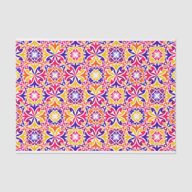 Abstract Pattern Geometric decoupage Tissue Paper (Front)