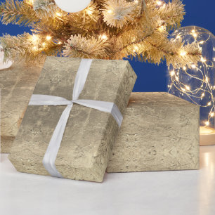 Abstract Pattern Golden Wrapping Paper