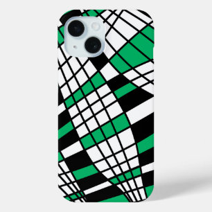 Abstract pattern - green iPhone 15 case