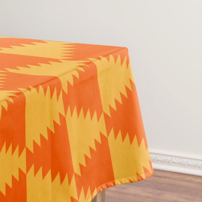Abstract Pattern Halloween ColorsTablecloth Tablecloth (In Situ)