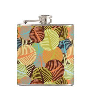Abstract pattern hip flask
