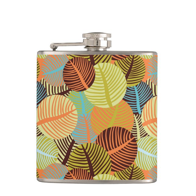 Abstract pattern hip flask (Front)