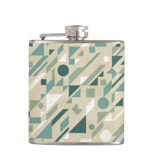 Abstract pattern hip flask
