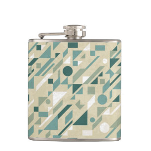 Abstract pattern hip flask