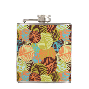 Abstract pattern hip flask