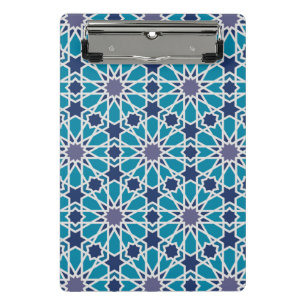 Abstract Pattern In Blue And Grey Mini Clipboard