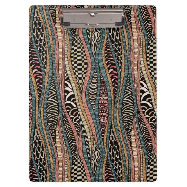 Abstract pattern in ethnic style clipboard (Front)