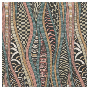 Abstract pattern in ethnic style fabric