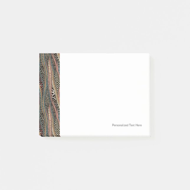 Abstract pattern in ethnic style post-it notes (Front)