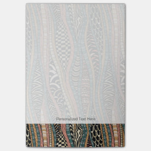 Abstract pattern in ethnic style post-it notes