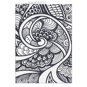 Abstract Pattern In Zen-Doodle Style