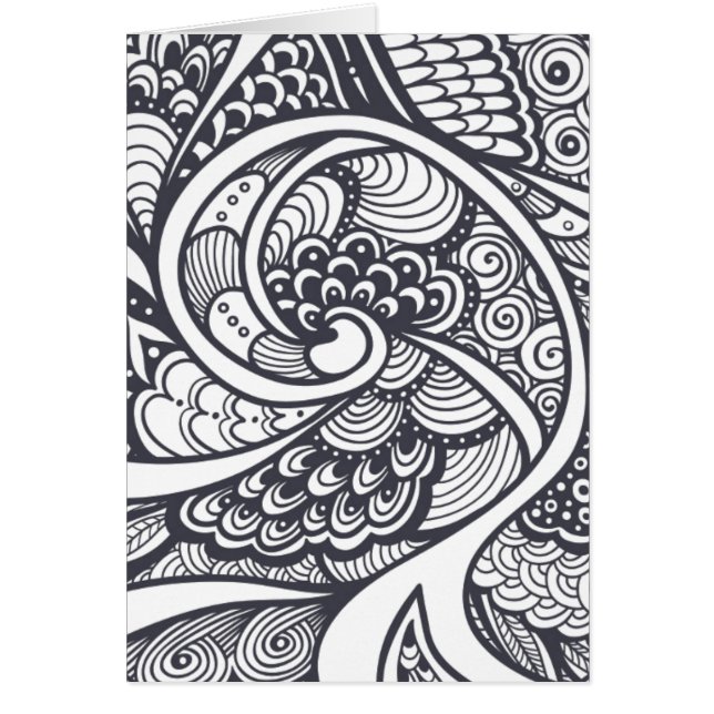 Abstract Pattern In Zen-Doodle Style (Front)