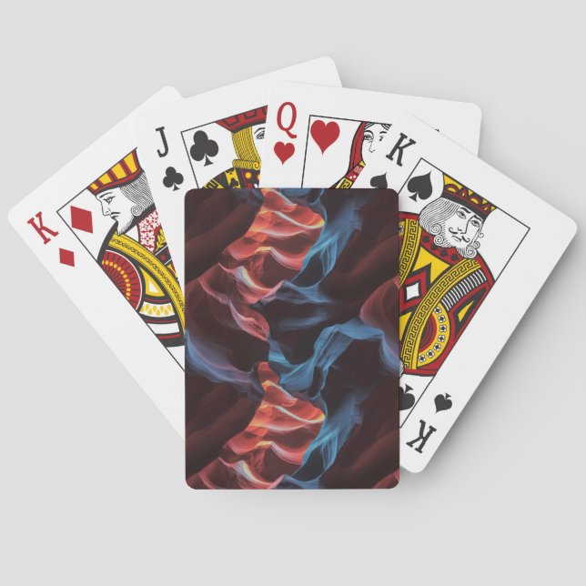 Abstract pattern inspired by  Antelope Canyon Playing Cards (Back)