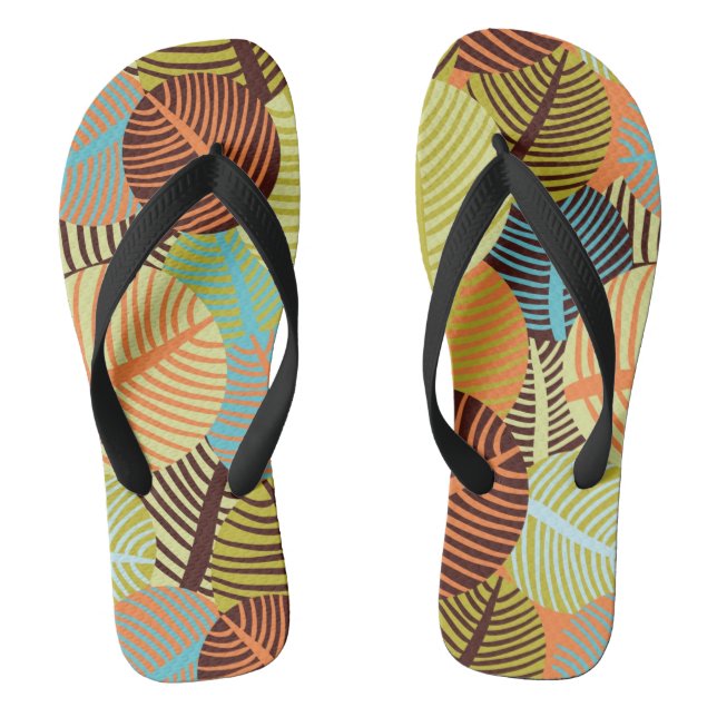 Abstract pattern jandals (Footbed)
