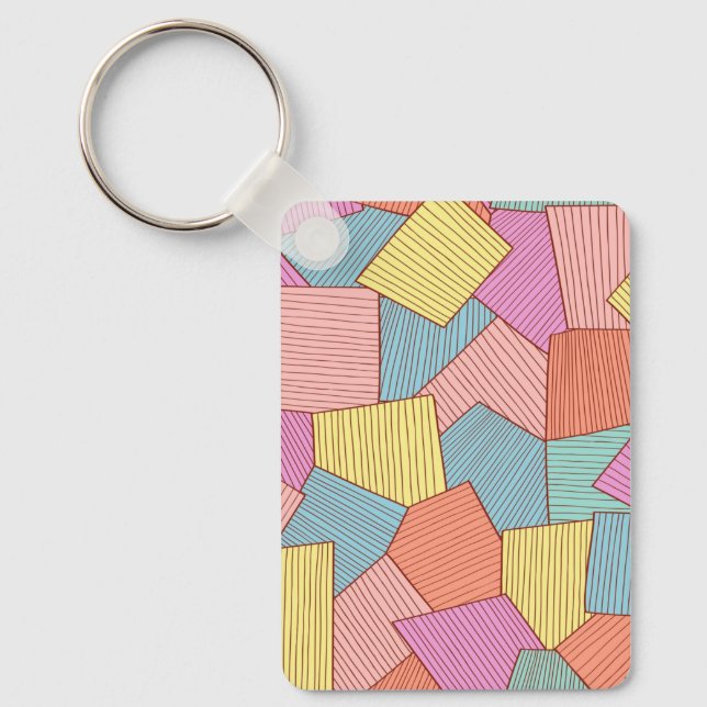 Abstract pattern key ring (Front)