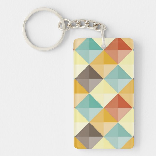 Abstract pattern key ring (Front)