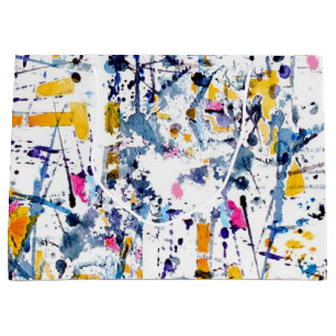 Abstract pattern large gift bag
