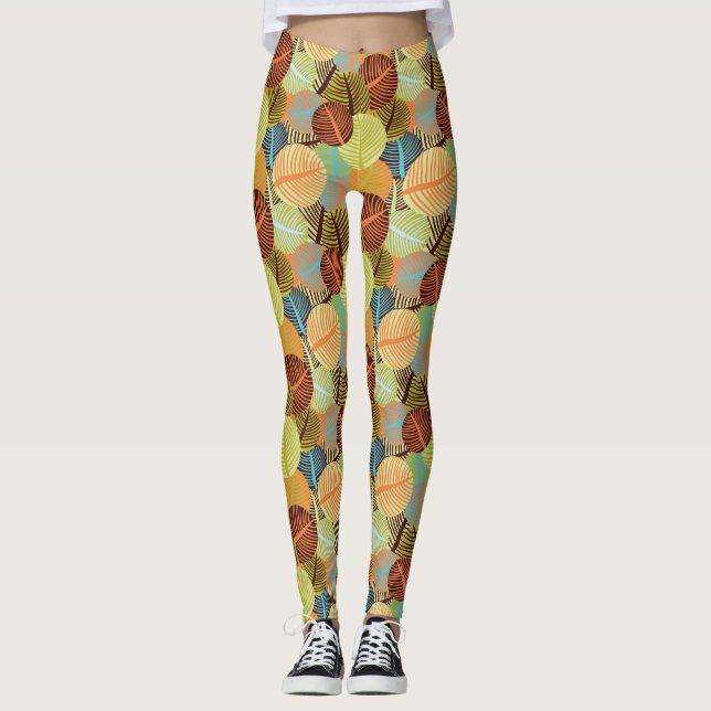 Abstract pattern leggings (Front)
