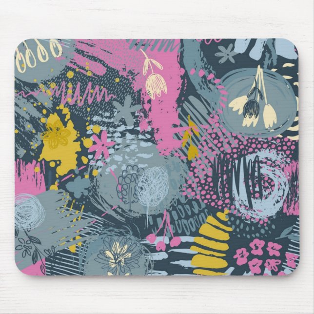 Abstract pattern mouse pad (Front)