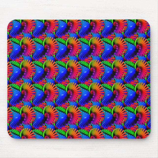 Abstract Pattern Mouse Pad (Front)
