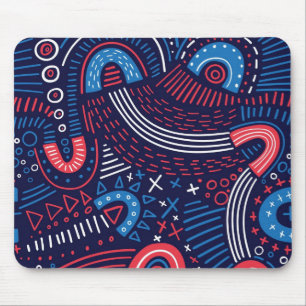 Abstract pattern mouse pad