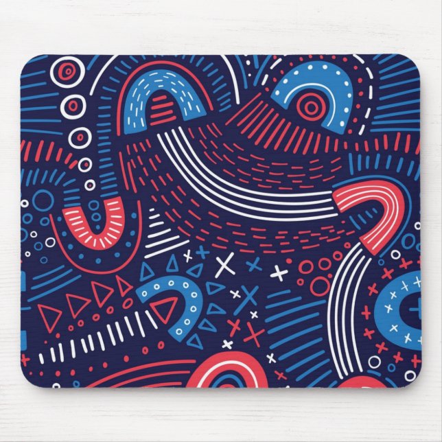 Abstract pattern mouse pad (Front)