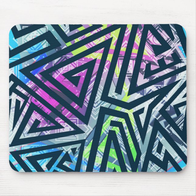 Abstract pattern mouse pad (Front)