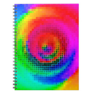 abstract pattern, multicolored geometric wallpaper notebook