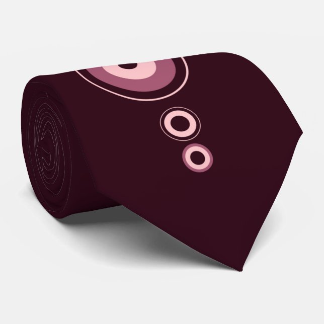 Abstract Pattern Necktie (Rolled)