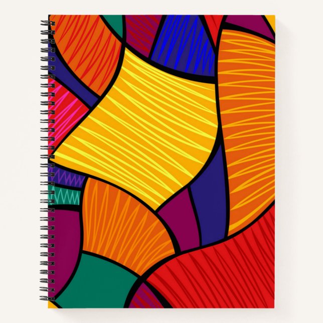 Abstract pattern notebook (Front)